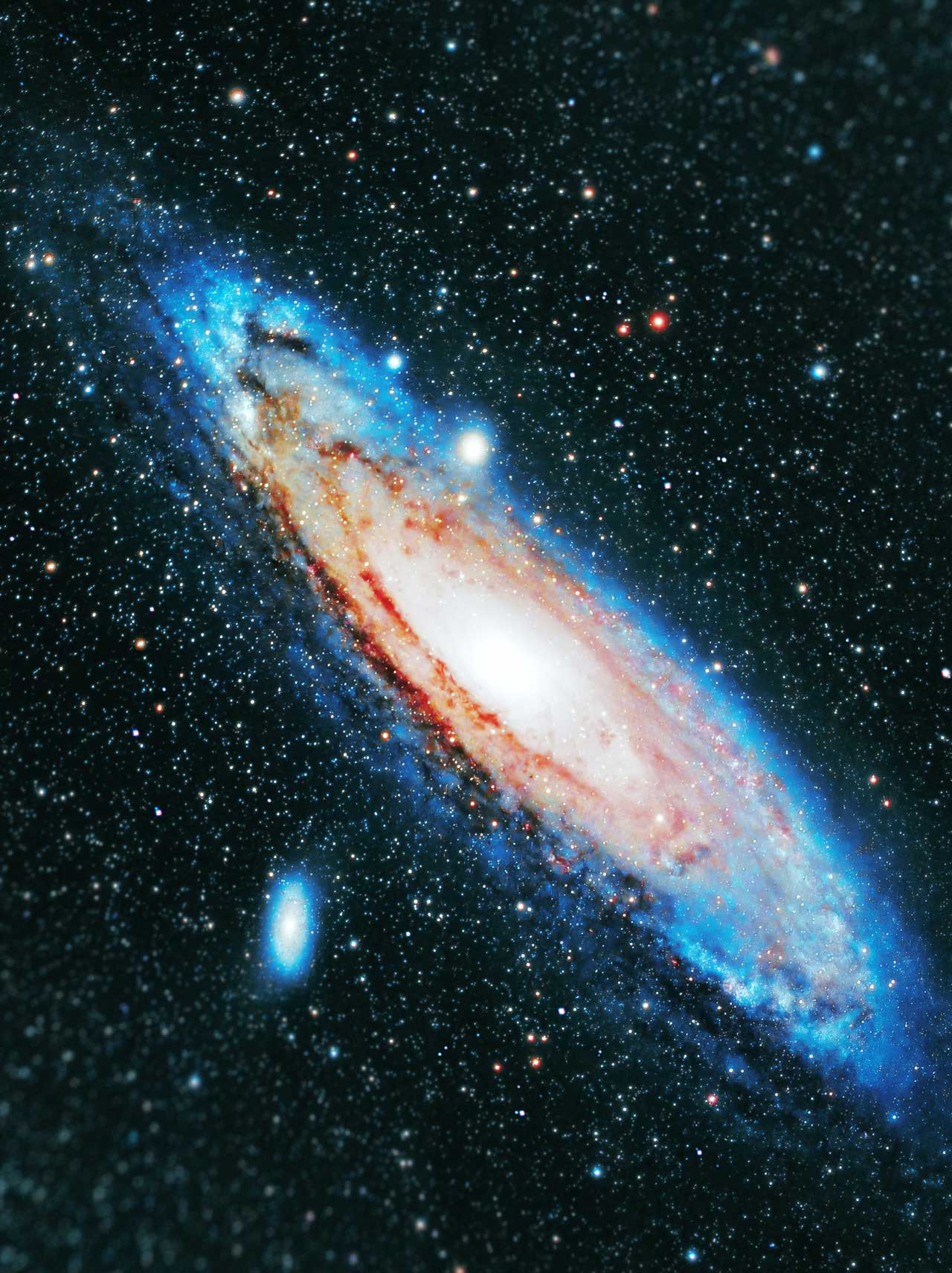 Galaxy with billions of stars and planets